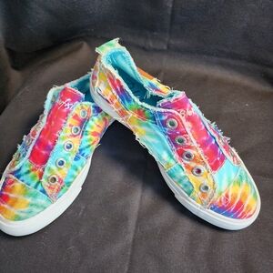 Blowfish Rainbow Tie-Dye Slip-On Sneakers